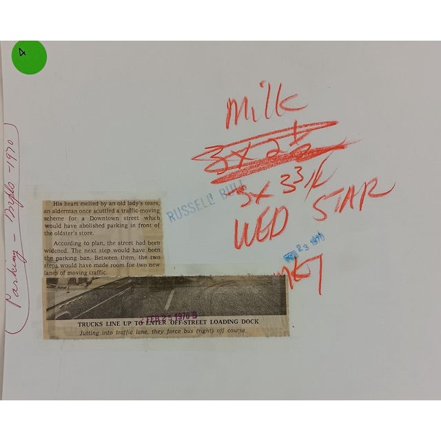 1970 black and white photograph of downtown Minneapolis along Sixth street. The Dyckman Hotel is visible on the lefthand...