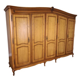 Vintage French Louis XVI Style Wardrobe For Sale