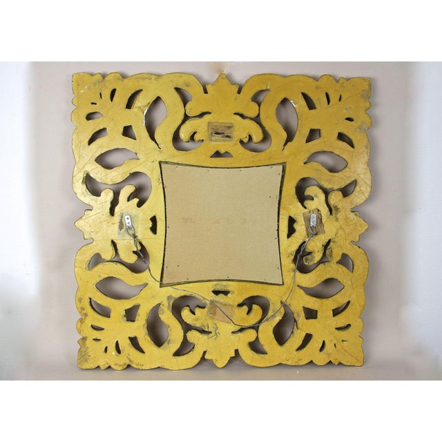 Florentine Gilt Lacquered Wall Mirror, Italy, 1970s For Sale - Image 17 of 18