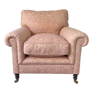 George Smith Full Scroll Arm Chair For Sale