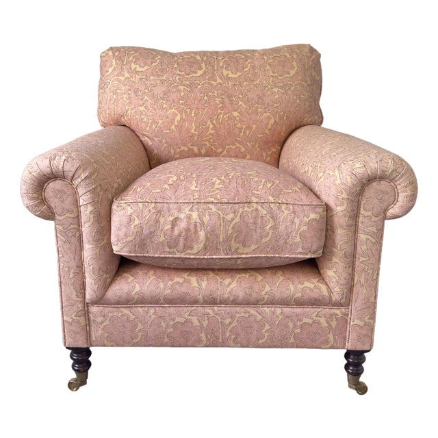 George Smith Full Scroll Arm Chair For Sale