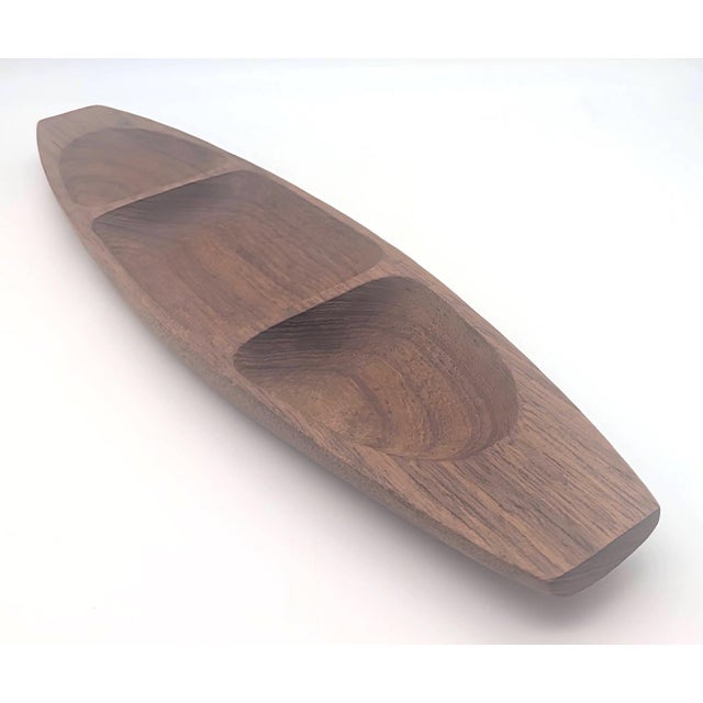 Wood 1970s Teak Wood Vide Poche Tray For Sale - Image 7 of 12