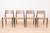 Vintage Dining Chairs by Niels Otto Møller, Denmark, 1960s, Set of 4, in Restored conditions. Designed 1960 to 1969 This...