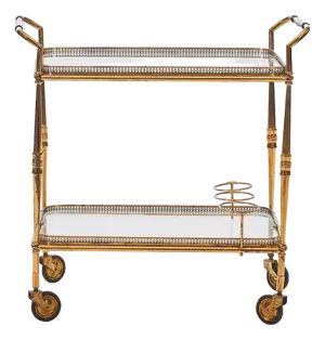 1920s French Art Deco Bar Cart