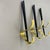 Carl Auböck Brass Wardrobe Hook Coat Rack Elements in the style of Carl Auböck, Austria, 1950s, Set of 3 For Sale - Image 4 of 18