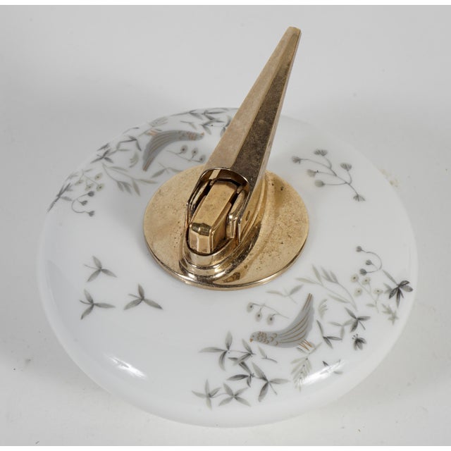 1960s Vintage Ronson Porcelain Table Lighter by Rosenthal For Sale - Image 5 of 7