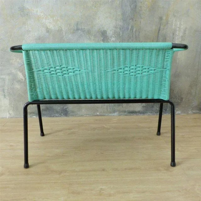 Vintage Green Bench & Chairs, 1960s, Set of 3 For Sale - Image 10 of 18