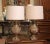 French Pair of Vintage French Carved Marble and Gilt Bronze Cassolettes Table Lamps For Sale - Image 3 of 8