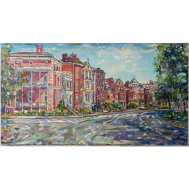 I love to paint cityscapes , here "Logan Cir in Washington DC" which I started in 2017 and give some changes till 2024.Now...