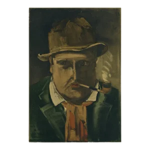 1958 Vlaminck Lithograph Portrait of the Artist
