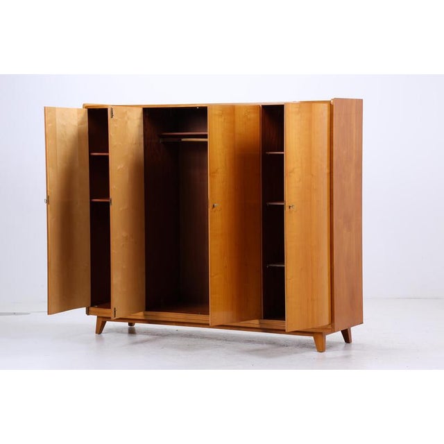 1960s Mid-Century Wardrobe with Clothes Rail and Shelves, 1960s For Sale - Image 5 of 18