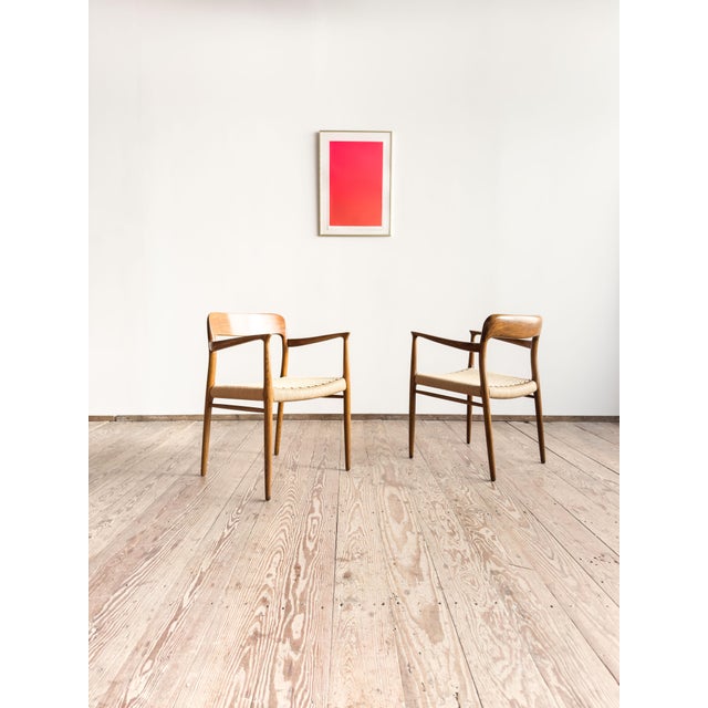 Mid-Century Modern Armchairs in Oak by Niels O. Møller for JL Mollers Møbelfabrik, 1950, Set of 2 For Sale - Image 17 of 17