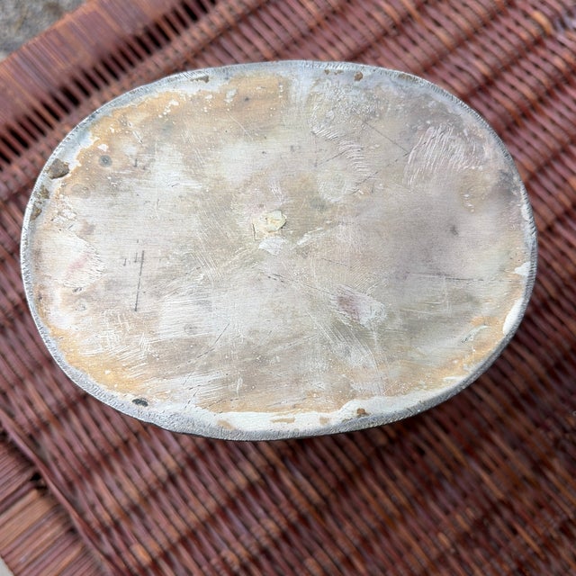 Silver Antique European Repoussé Chased Metal Vessel For Sale - Image 8 of 10