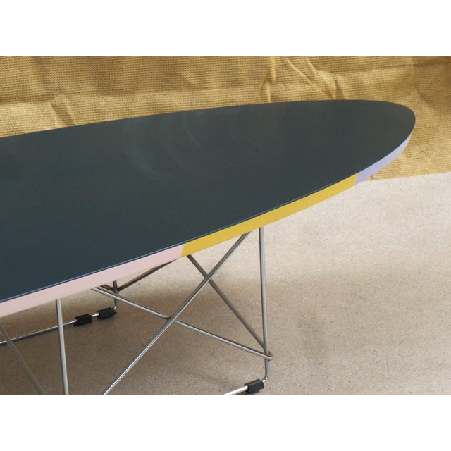 Wood Oval Coffee Table, 1980s For Sale - Image 7 of 8
