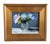 Wood Colorful Mixed Bouquet of Flowers Oil Painting Including the Antiqued Gold Wood Frame For Sale - Image 7 of 7