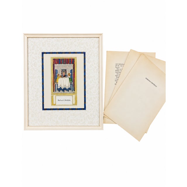 A charming original color book illustration from a beloved children's work by A.A. Milne, featuring the enchanting artwork...