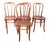 Early 20th Century Set of Four Vienna Secessionist Style Thonet Bentwood Cafe Bistro Dining Chairs For Sale - Image 9 of 13