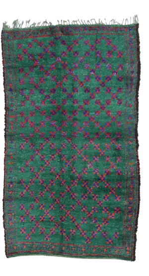 Vintage Berber Beni M'Guild Moroccan Rug - 06'00 X 10'02