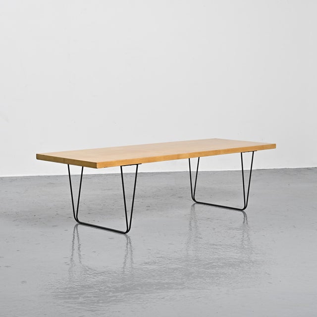 Wood CM 191 Coffee Table by Pierre Paulin for Thonet, 1950s For Sale - Image 7 of 12