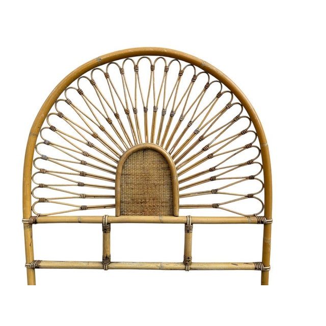 Headboards in Bamboo and Rattan, 1960s, Set of 3 For Sale - Image 11 of 14