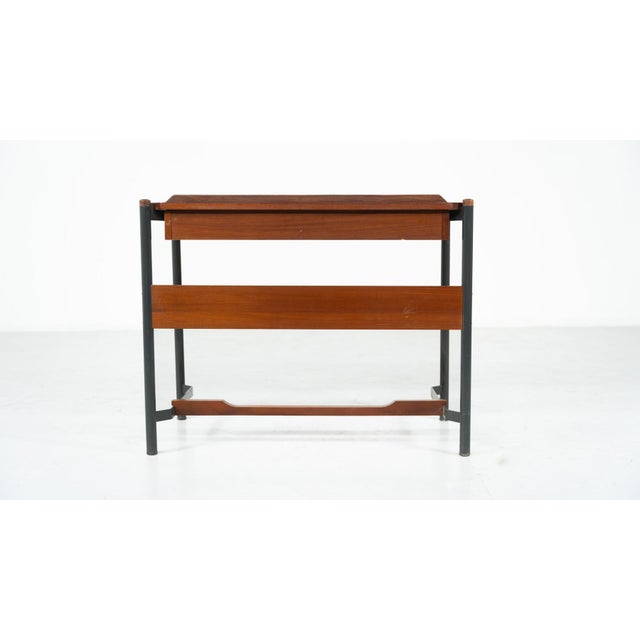 Brown Vanity Table from Manifattura Brianzola, Italy, 1950s For Sale - Image 8 of 16