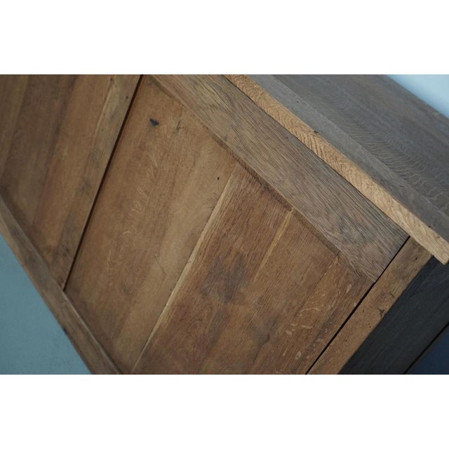 Antique French Oak Shop Cabinet, 1930s For Sale - Image 12 of 15