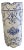 1980s Portuguese Blue & White Delft-Style Porcelain Umbrella Stand For Sale