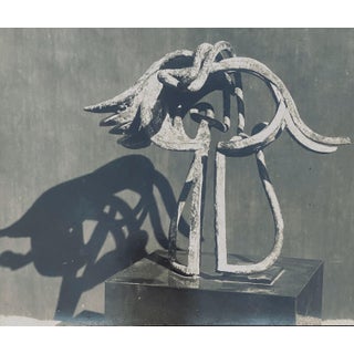 Marc Vaux, Vintage Silver Gelatin Photograph Jacques Lipchitz Sculpture Photo Signed, 1930 For Sale