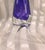 Very Unusual Footed Purple Art Glass Perfume Bottle For Sale - Image 4 of 7
