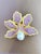 Early 21st Century Bochic "Orient" Vintage Amethyst & Pearl Large Brooch, 18K Gold & Silver For Sale - Image 5 of 18