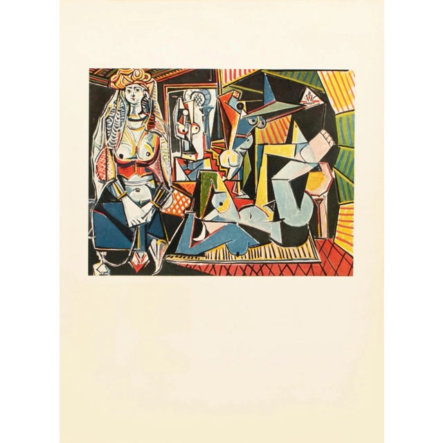 Portraiture 1957 After Pablo Picasso "Women of Algiers (Final Version)", Period Full-Color Print For Sale - Image 3 of 8