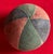 19th Century Antique 19th Century American Folk Art Victorian Child's Toy Oil Cloth Harlequin Ball For Sale - Image 5 of 15