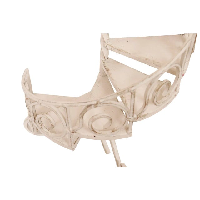 Vintage Spiral Staircase Candle Holders- a Pair For Sale - Image 4 of 6