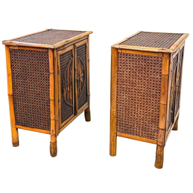 19th Century Aesthetic Table Top Bamboo Cupboards, 1880, Set of 2 For Sale - Image 11 of 13