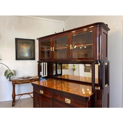 Art Nouveau Credenza Bookcase For Sale - Image 6 of 18