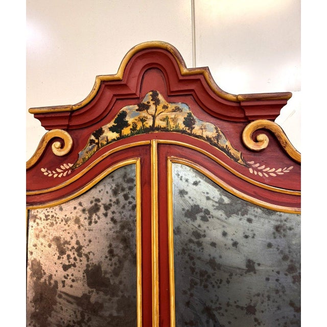 Louis XV Venetian Lacquered Wood Cabinet For Sale - Image 5 of 7