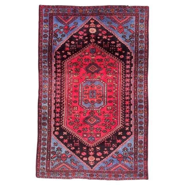 Vintage Hamadan Rug, 1950s For Sale