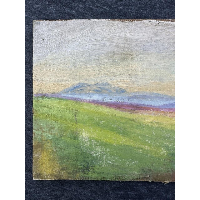 Beige Möller Theo, Rhön, Fulda, Milseburg, 1950s, Oil on Cardboard For Sale - Image 8 of 13