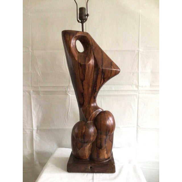 1960s Cubist Figural Female Table Lamp For Sale In New York - Image 6 of 11