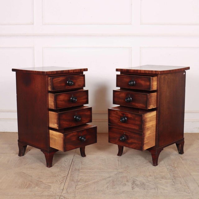 English Bedside Tables, Set of 2 For Sale - Image 6 of 9