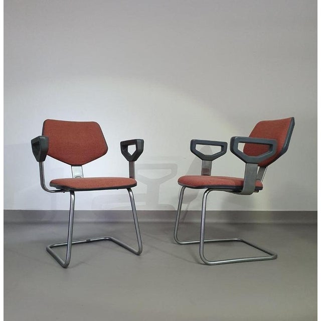 Circle Software Group Nimbus 2103 Chairs by Peter de Boer for Gispen, 1983, Set of 2 For Sale - Image 6 of 6