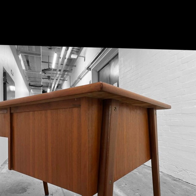Small Freestanding Writing Desk in Teak, Denmark, 1960s For Sale - Image 5 of 17