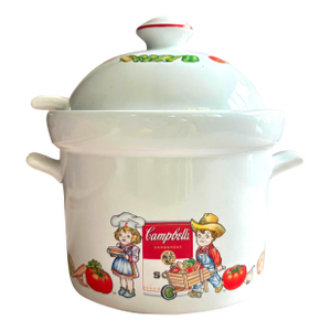 Vintage Campbell's Soup Tureen With Lid & Ladle - By Westwood Ceramic,