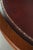 Animal Skin 20th Century English Oval Coffee Table with a Red Leather Top For Sale - Image 7 of 11