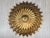 Mid-Century Modern 1950s Gold Metal Tole Sunburst Shade for Ceiling Light Fixture, Made in Italy For Sale - Image 3 of 18
