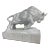 Mid Century Vintage Porcelain Blanc De Chin Sculpture of a Bull For Sale