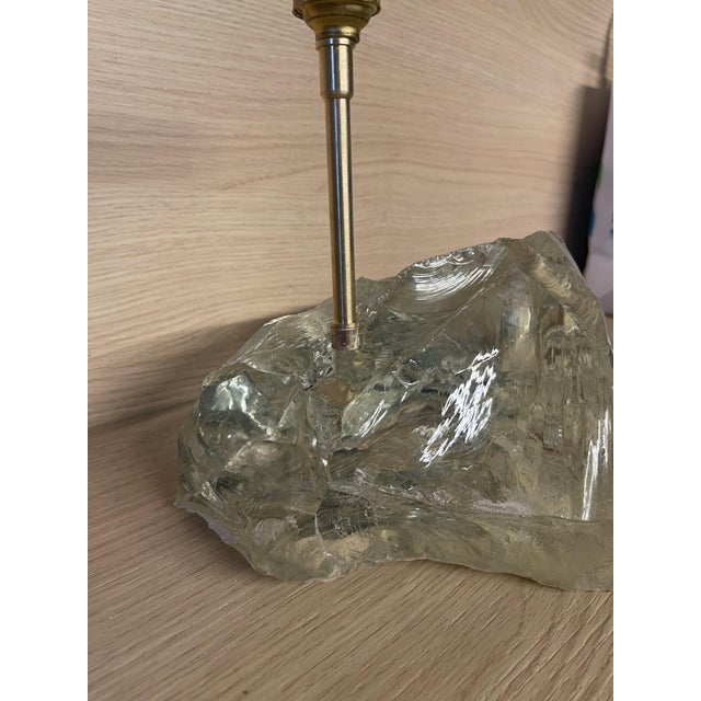 Modern Art Deco Cut Glass Table Lamp by Jean-Michel Frank, 1930s For Sale - Image 3 of 10