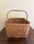 Early 20th Century Antique Early 20th Century American Splint Oak Gathering Basket For Sale - Image 5 of 8