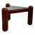 1960s Gruppo Dam Triangular Mahogany and Glass Side Table For Sale