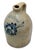 Unusual Antique American Blue Flower Decorated 2 Gallon Jug With Otsego New York Stoneware Merchants Name & Info Circa 1870s For Sale - Image 9 of 18